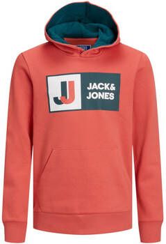 Jack & jones Sweater Jack & Jones 12216954 JCOLOGAN SWEAT HOOD AW22 SN JNR SPICED CORAL