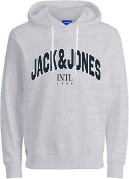 Jack & jones Sweater Jack & Jones 12219675 JORCIRCLE SWEAT HOOD FST WHITE MELANGE