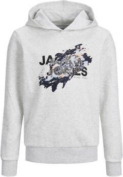 Jack & jones Sweater Jack & Jones 12237210 JJNELSON SWEAT HOOD JNR WHITE MELANGE