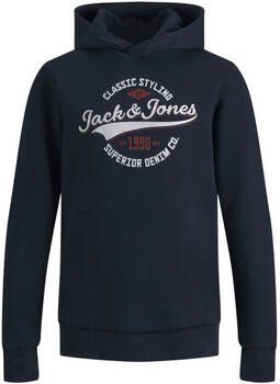 Jack & jones Sweater Jack & Jones 12246417 JWHLOGO SWEAT HOOD 2 COL 22 23 JNR NAVY BLAZER