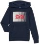 Jack & jones JUNIOR hoodie JJECORP met logo donkerblauw Sweater Logo 176 - Thumbnail 3