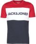 JACK & JONES ESSENTIALS T-shirt JJELOGO met logo rood wit donkerblauw - Thumbnail 2