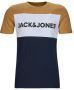 JACK & JONES ESSENTIALS slim fit T-shirt JJELOGO BLOCKING met printopdruk rubber - Thumbnail 2