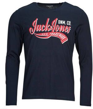 jack & jones T-Shirt Lange Mouw Jack & Jones JJELOGO TEE LS O-NECK 2 COL AW23 SN