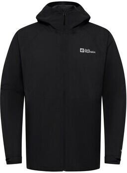 Jack Wolfskin Prelight 2.5L Backlength Jacket Men Regenjack Heren 2XL black