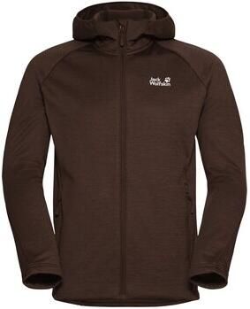 Jack Wolfskin Peak District Hooded FZ Men Fleece jack met capuchon Heren M hot choc hot choc