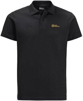 Jack Wolfskin Essential Polo Men Poloshirt Heren M zwart black - Foto 2