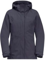 Jack Wolfskin Luntal 3in1 Jacket Women S graphite - Thumbnail 2