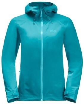 Jack Wolfskin Highest Peak Jacket Women Regenjack Dames XXL blauw dark cyan - Foto 3