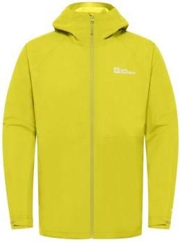 Jack Wolfskin Prelight 2.5L Backlength Jacket Men Regenjack Heren XL chartreuse