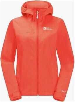 Jack Wolfskin Elsberg 2.5L Jacket Women Regenjack Dames XL rood digital orange