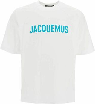 Jacquemus T-shirt Korte Mouw LE T-SHIRT LE TYPO MULTI-WHITE