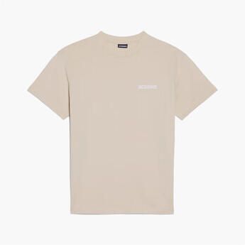 Jacquemus T-shirt Korte Mouw LE T-SHIRT LIGHT BEIGE