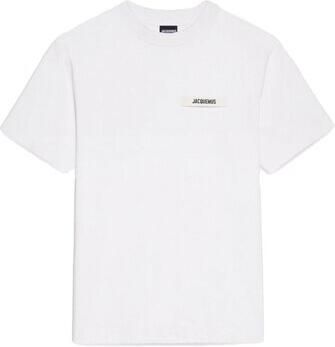 Jacquemus Witte T-shirts en Polos met Gros Grain Detail White - Foto 10