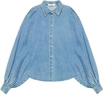 JANICE Dames Blouses Stone 786 Blauw - Foto 5