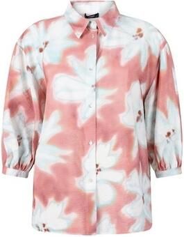 JANSEN AMSTERDAM Dames Blouses Pip Blouse Wf 761 3 4 Puffed Sleeve Wide Fit Multi - Foto 7