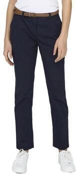 JDY regular waist chino donkerblauw gebreid
