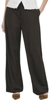 JDY high waist casual broek donkerbruin - Foto 4