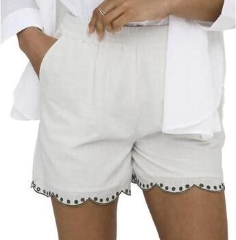 JDY wide leg regular waist casual short ecru - Foto 3