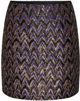 JDY rok ZIGGY met all over print paars goud zwart