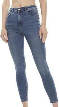 Jacqueline de Yong Hoge Taille Skinny Fit Jeans Blue Dames - Foto 8