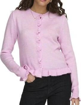 JDY gebreid vest roze - Foto 3
