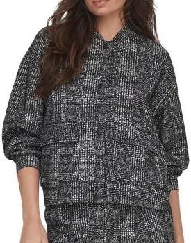 JDY tweed bomberjack winter BAILEE grijs melange