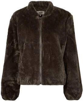 JDY Macy Faux Fur Balloon Jas Dames - Foto 3