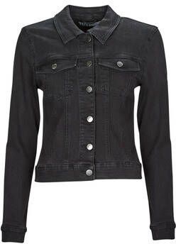 Jacqueline de Yong Korte Denimjas voor Vrouwen Black Dames