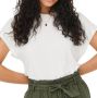 Jacqueline de Yong Korte Mouwen O-Hals Top voor Vrouwen White Dames - Thumbnail 2