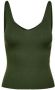 Jacqueline de Yong Groene V-Hals Tanktop voor Vrouwen Green Dames - Thumbnail 2