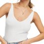 Jacqueline de Yong Lente Tank Top White Dames - Thumbnail 2