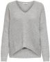 Jacqueline de Yong Grijze effen gebreide trui met lange mouwen Gray Dames - Thumbnail 3