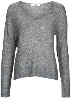Jacqueline de Yong Lange Mouw V-hals Trui Vrouwen Gray Dames