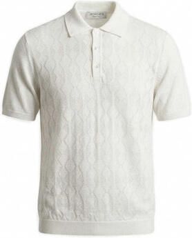 Jeordie's Polo Shirt Korte Mouw 80599 POLO MM ROMBI-100 BIANCO