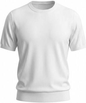 Jeordie's T-shirt Korte Mouw 61554 GIRO MM RASATO-100 BIANCO