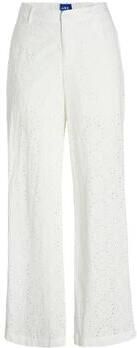 JJXX straight regular waist broek wit broderie - Foto 4