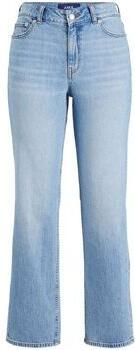 JJXX high waist straight leg fit jeans JXNICE light blue denim