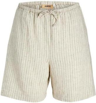 JJXX Korte Broek Laura Shorts Feather Gray Pinstripe