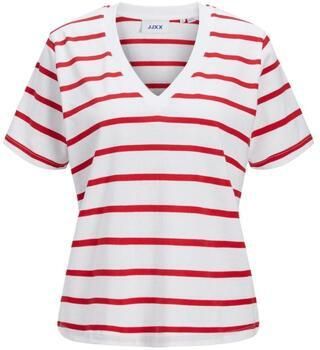 JJXX T-shirt Korte Mouw 12257577 white red