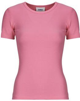 JJXX T-shirt met geribbelde ronde hals Model 'FRANKIE' - Foto 3