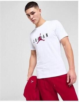 Jordan Small Stretch Logo T-Shirt White- Heren White