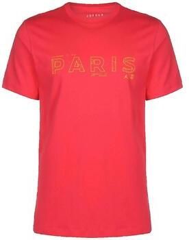 Nike T-shirt Korte Mouw T-shirt PSG x Jordan Rouge