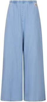 JOSH V wide leg regular waist broek medium blue denim - Foto 4