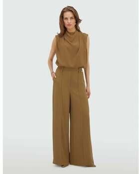 JOSH V wide leg broek kaki - Foto 4