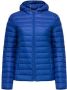 Jott Cloe Gewatteerde Jas met Capuchon Blijf Warm en Elegant Blauw Dames - Thumbnail 1