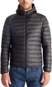 Jott Gewatteerde jas met capuchon Zwart Black Heren