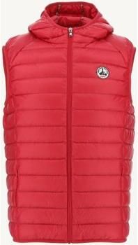 Jott Gewatteerd mouwloos jack met capuchon Net over de top Red Heren