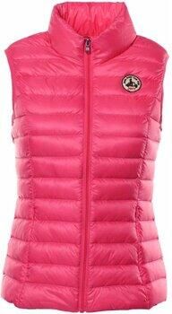 Jott Seda Mouwloze Gewatteerde Jas Pink Dames