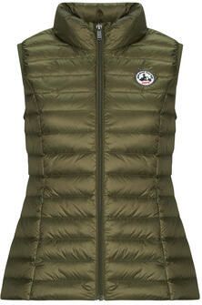 Jott Mouwloze donsjas Green Dames